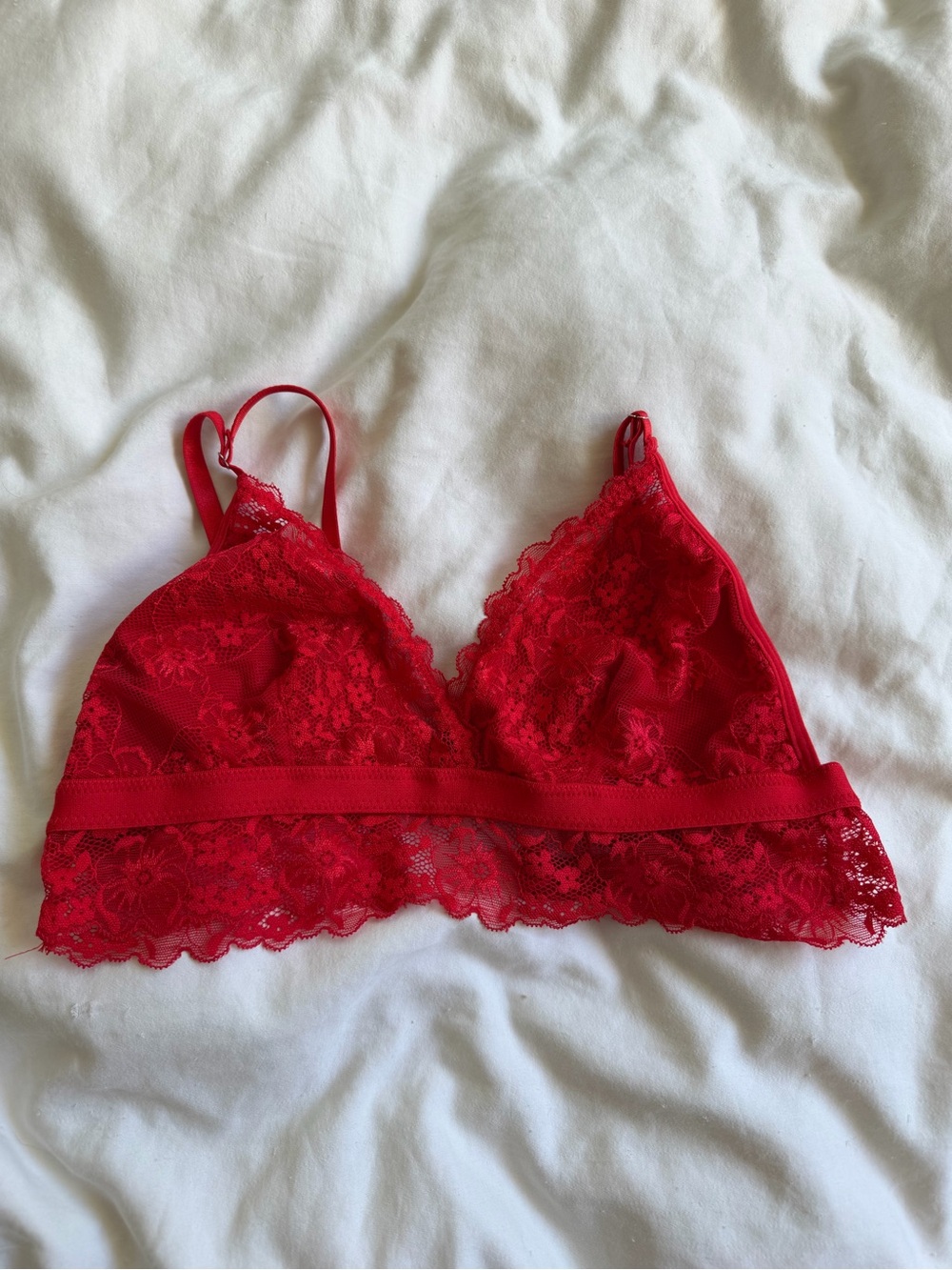 Red Lace Bralette